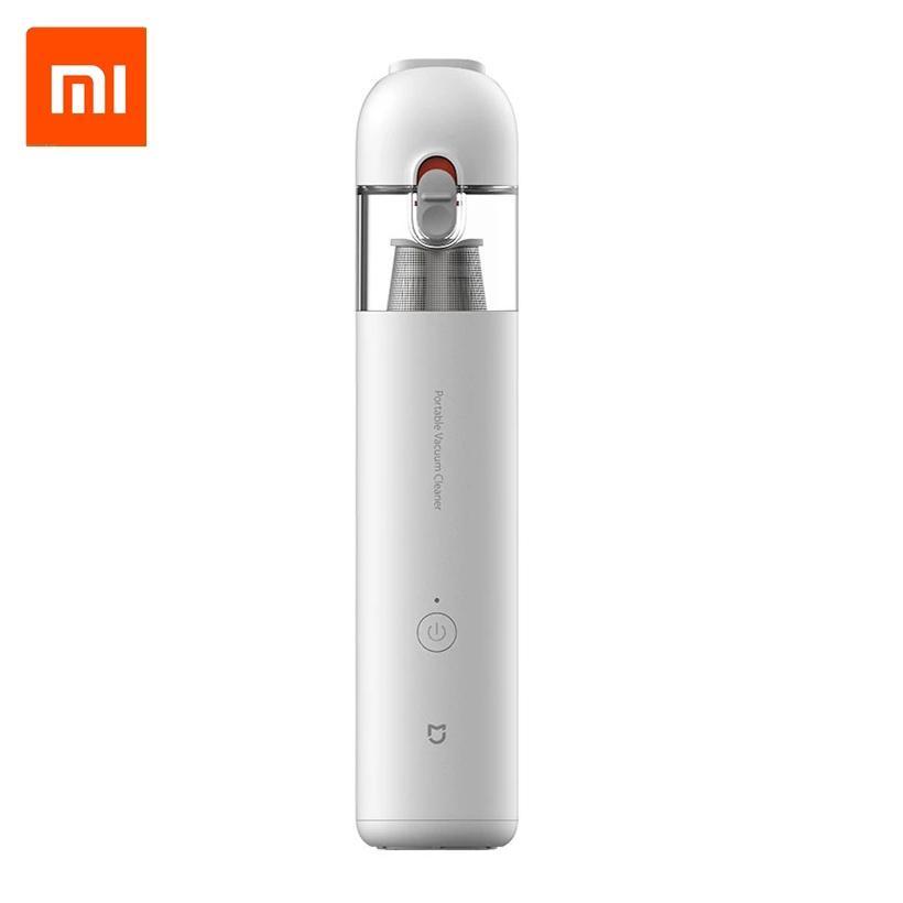 Xiaomi Mijia Handheld Vacuum Cleaner showcasing its sleek design and compact size, ideal for portable cleaning.