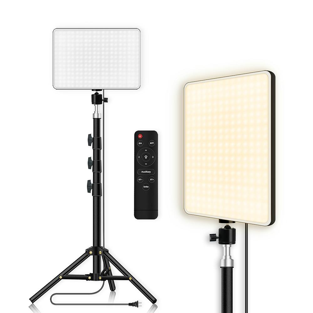 Yingnuost LED Lighting Panel with remote control and extendable tripod stand, ideal for photography and video lighting.