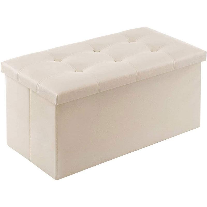 YOUDENOVA 30 inches Folding Storage Ottoman in modern design, showcasing its spacious storage and stylish appearance.