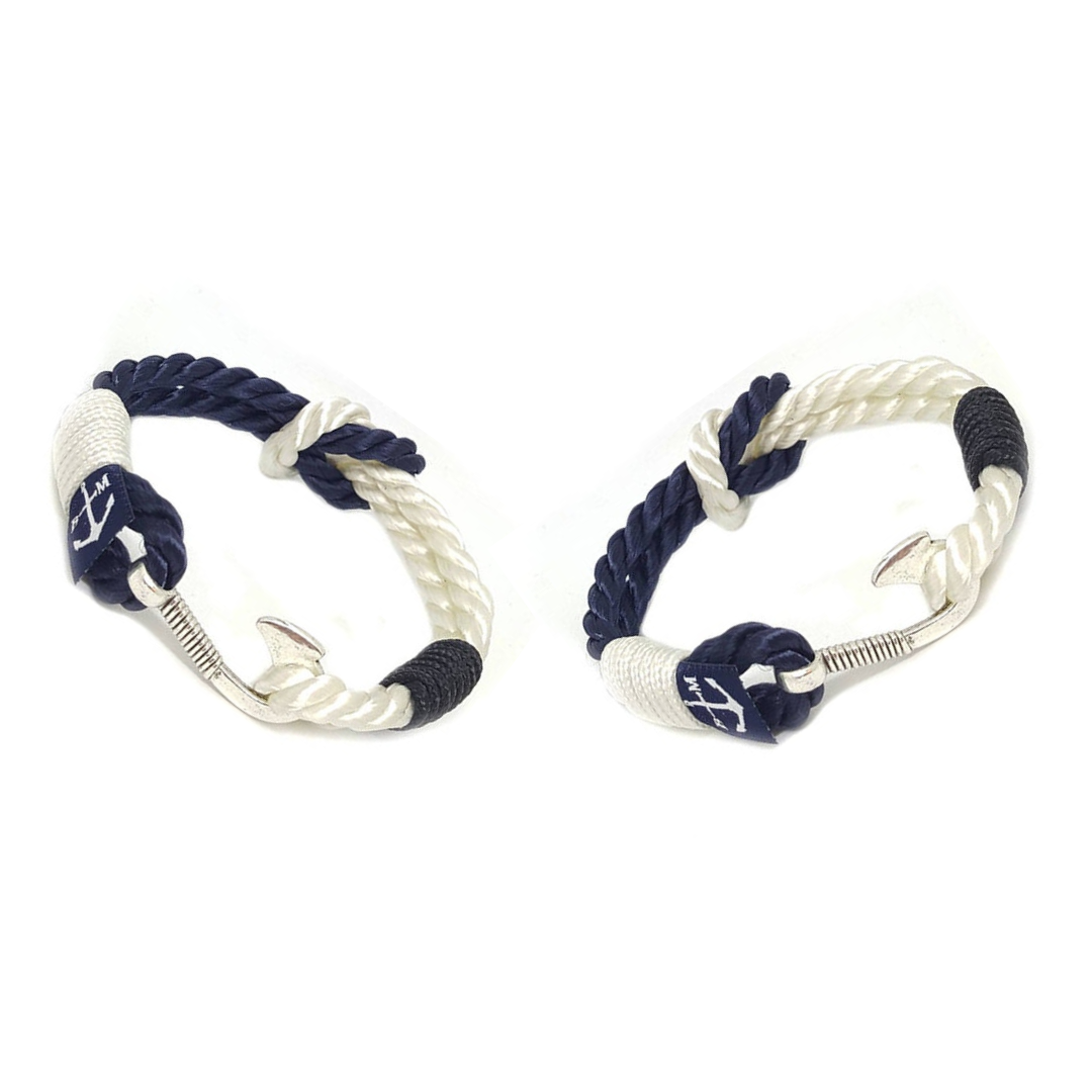 Cliodhna Couple Nautical Bracelets featuring a unique nautical design, symbolizing love and connection for couples.