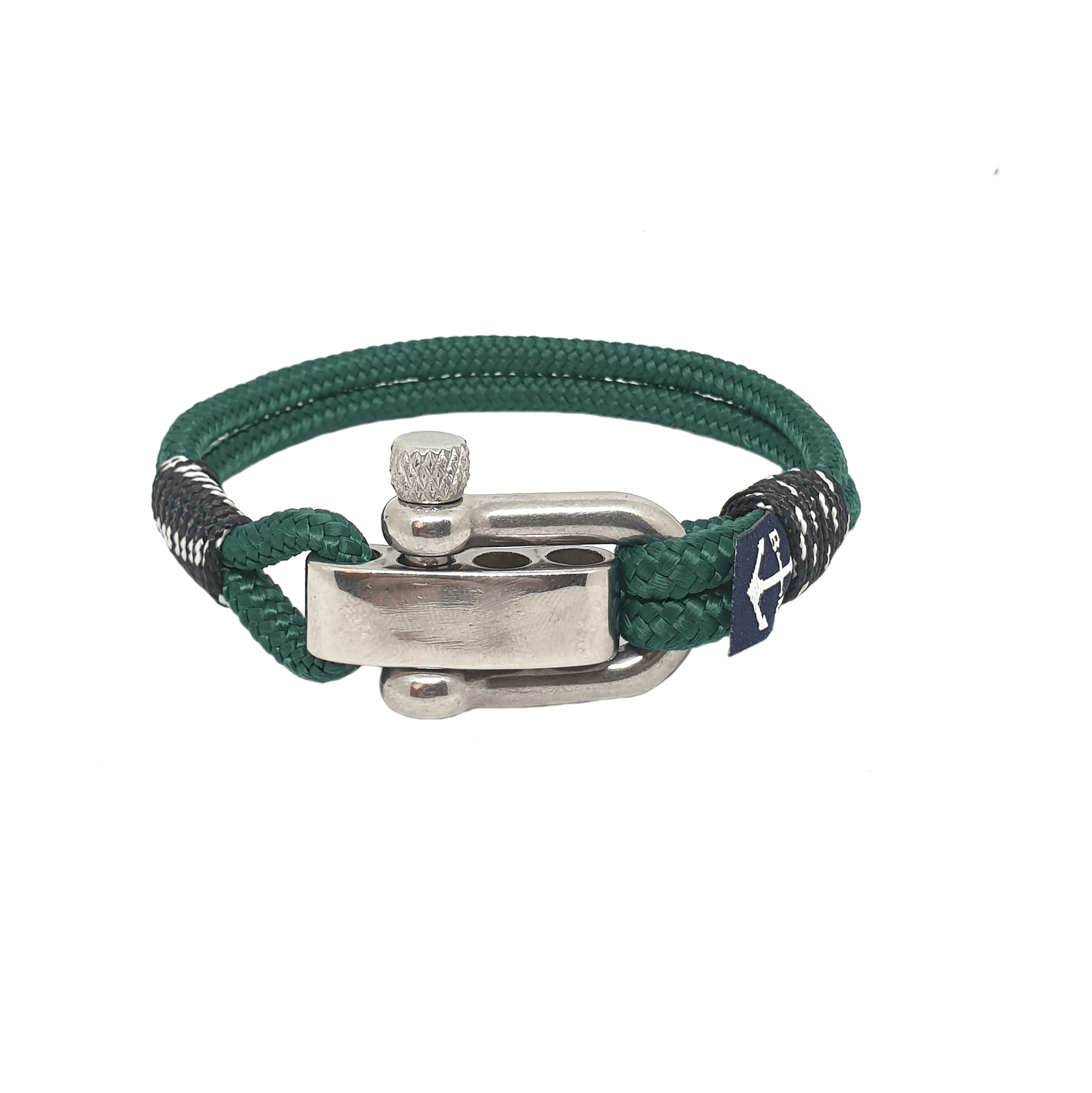 Fiach Nautical Bracelet by Bran Marion featuring durable marine ropes and stainless steel anchor, perfect for sailors and travelers.