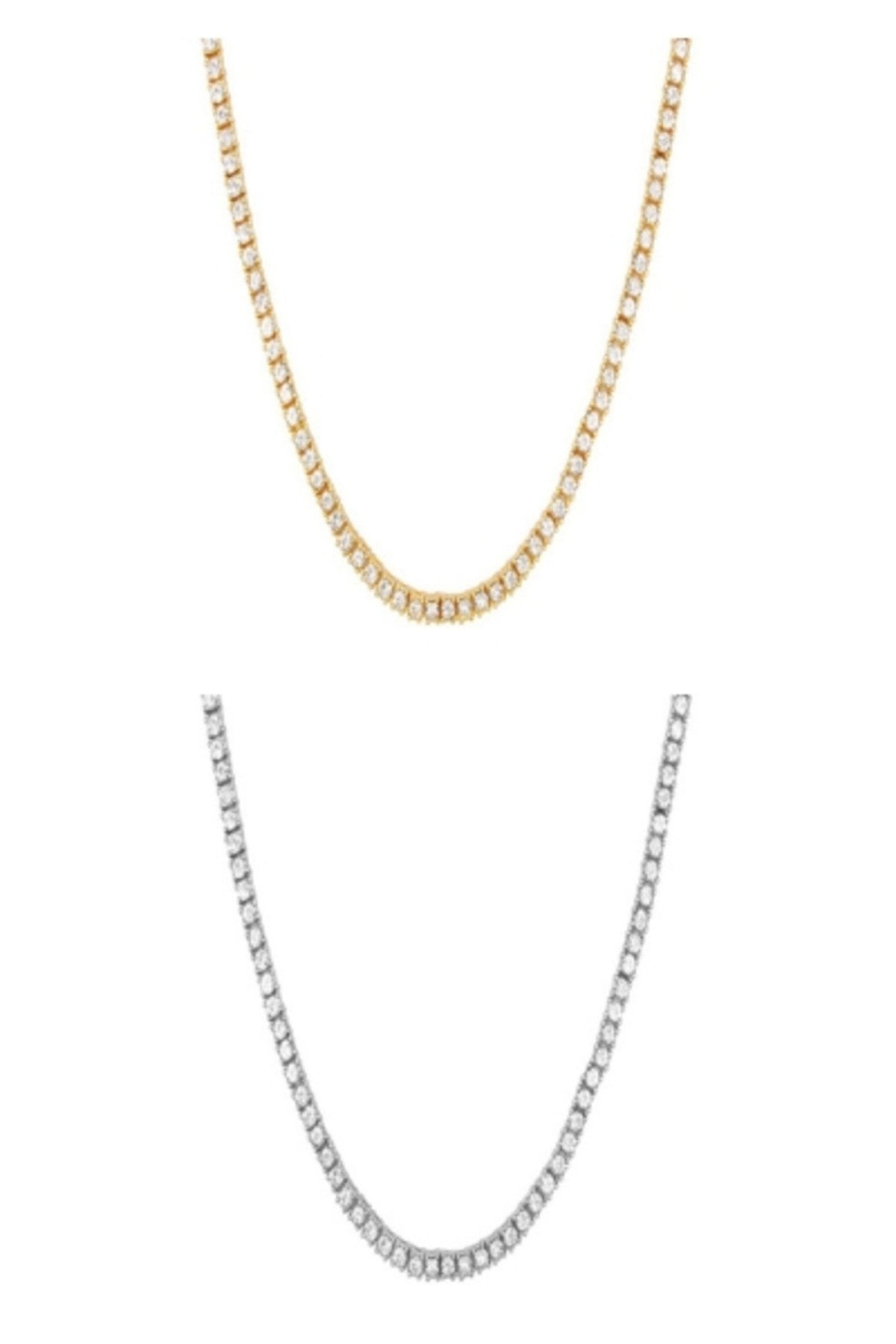 4MM Tennis Hip Hop Chain featuring a round stone, showcasing its elegant design and durable clasp.