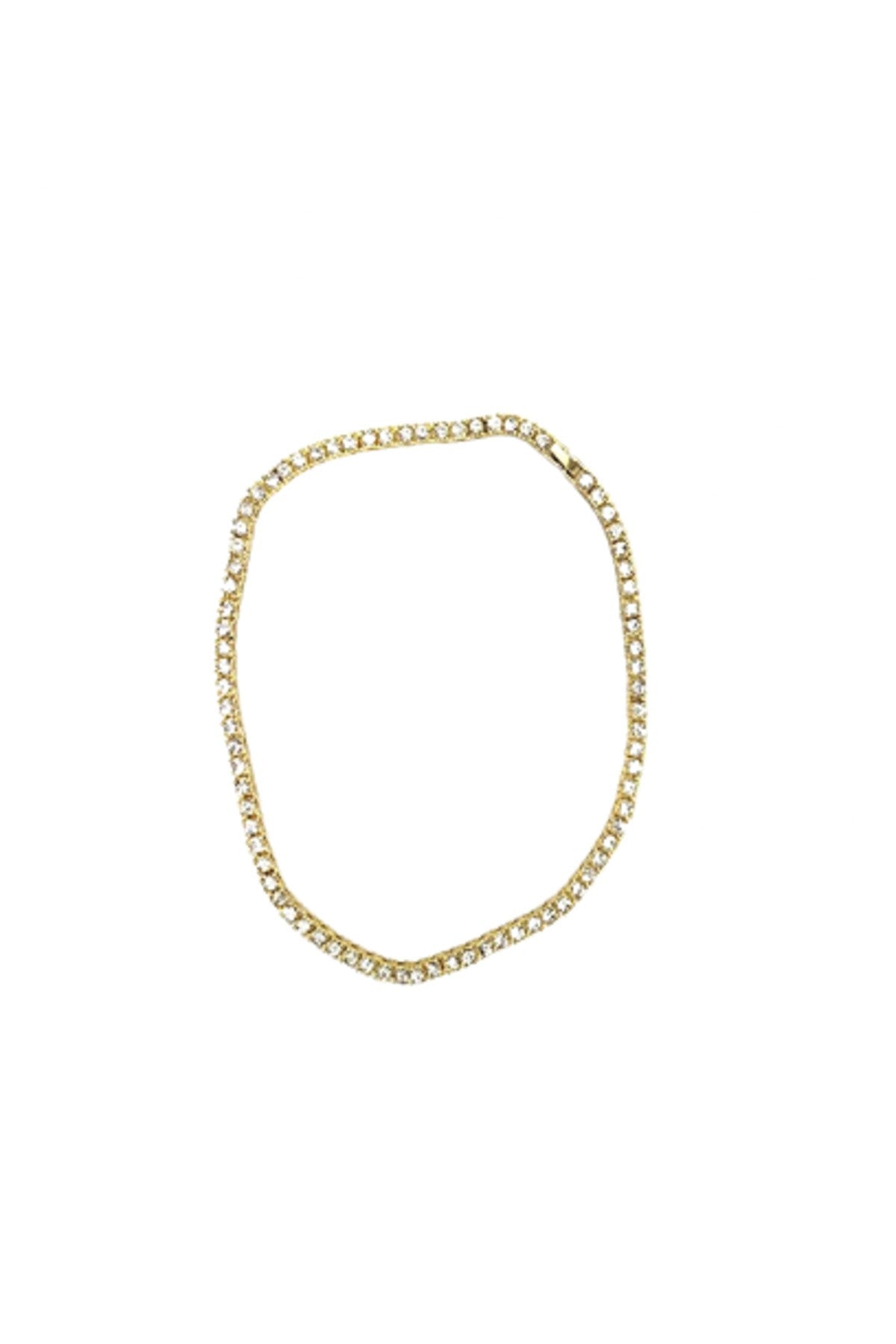 4MM Tennis Hip Hop Chain featuring a round stone, showcasing its elegant design and durable clasp.