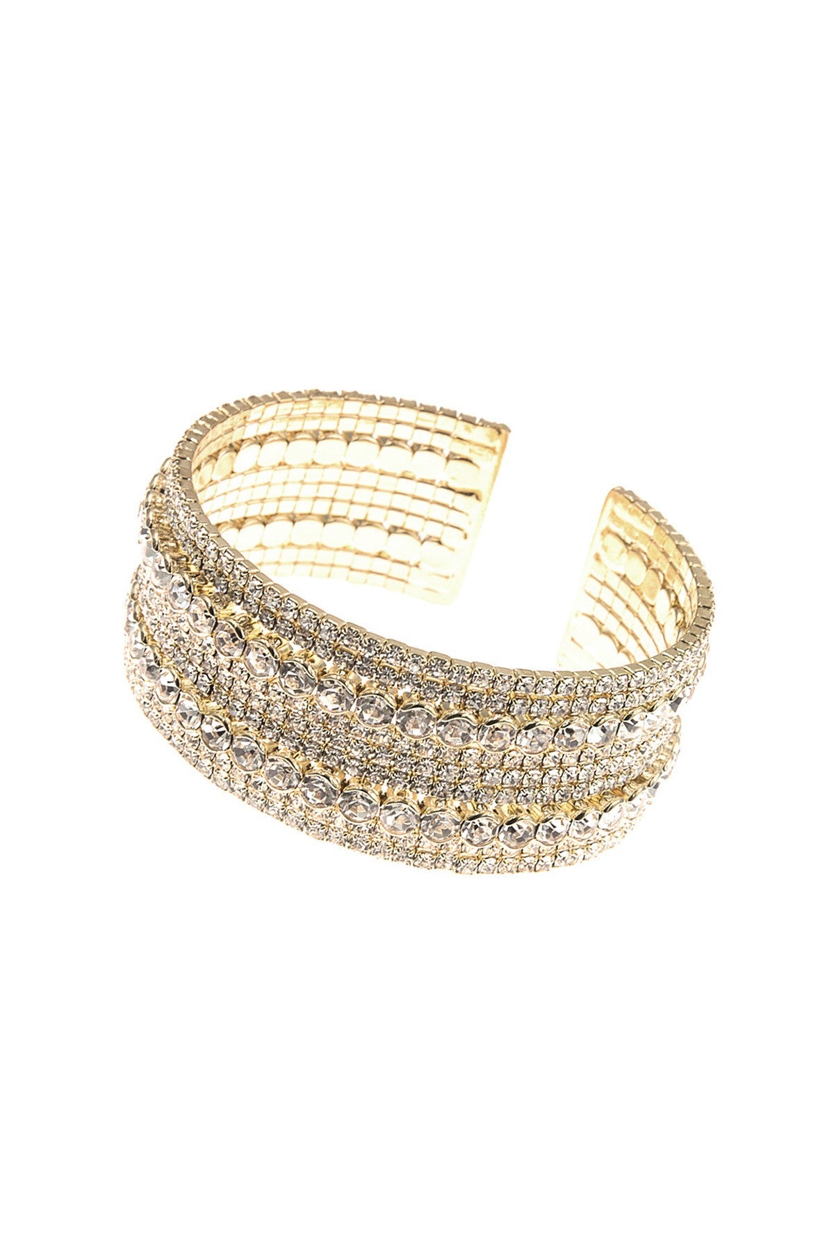 7 Row Two Pattern Wire Bracelet showcasing its elegant design and lead compliant materials.