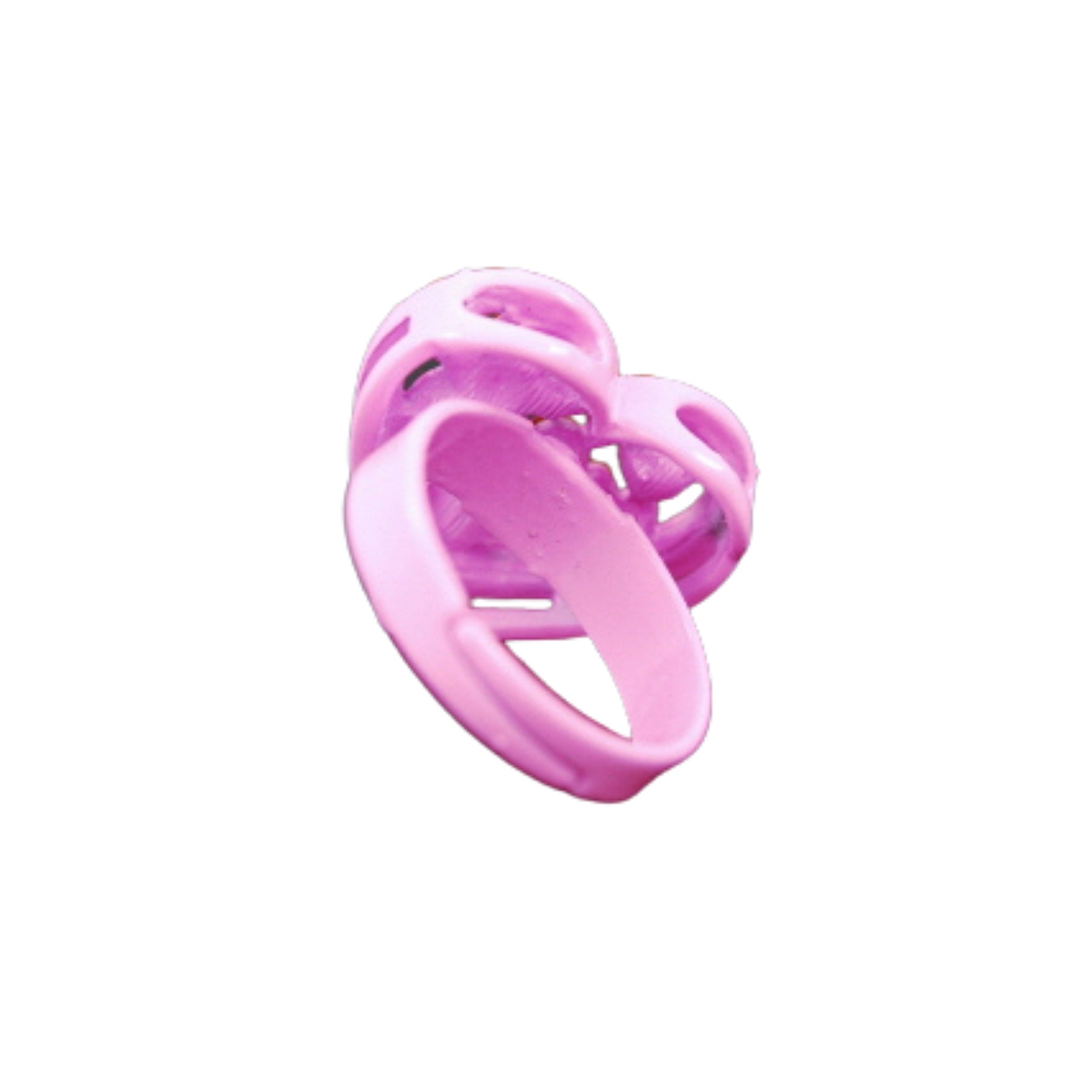 Pink hair roller holder ring