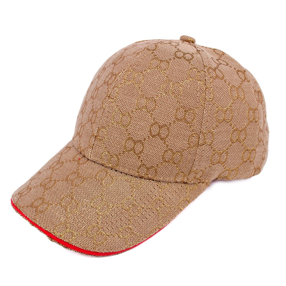 A stylish baseball cap with adjustable Velcro back closure, featuring a 7-inch diameter, perfect for casual wear and outdoor activities.