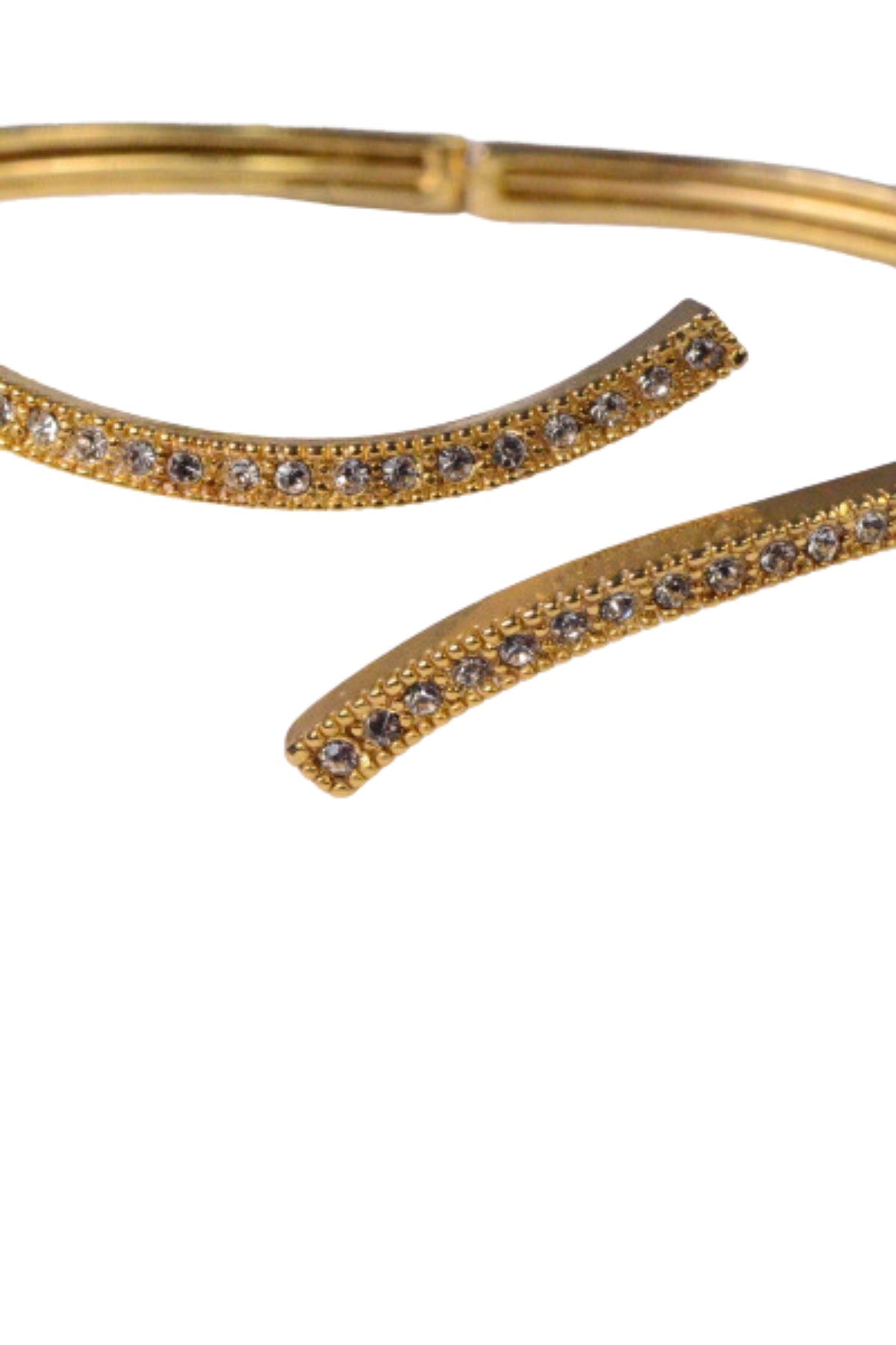 Fashion bracelet featuring a rhinestone design with a light curve, elegantly crafted in Korea.