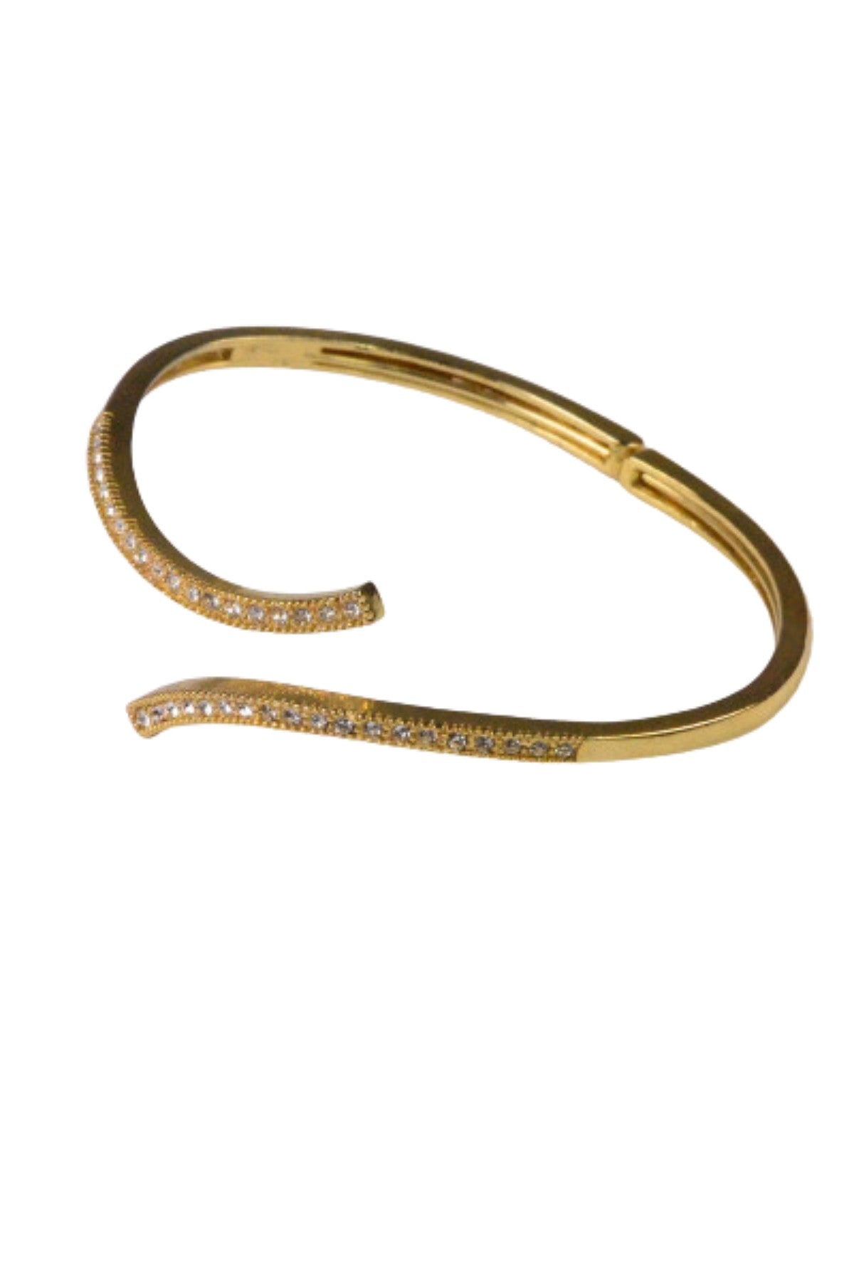 Fashion bracelet featuring a rhinestone design with a light curve, elegantly crafted in Korea.