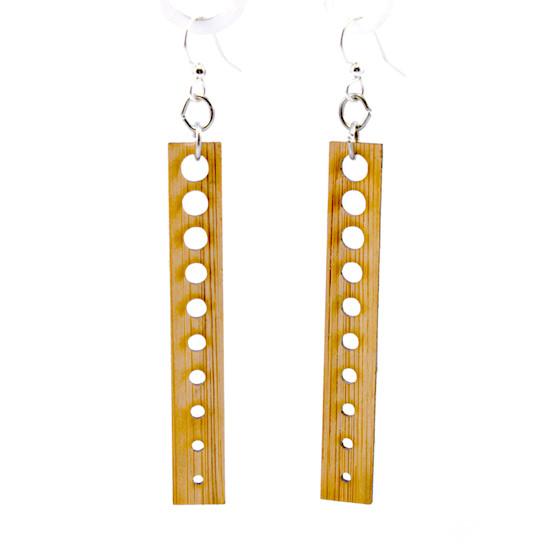 Chic Circle Bamboo Earrings #994 showcasing their elegant design and natural bamboo texture.