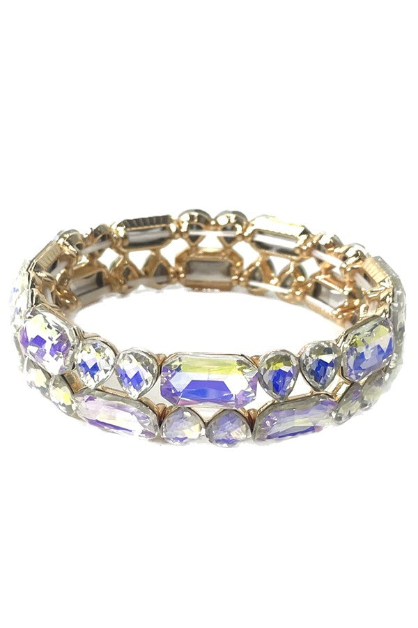 A stylish CRYSTAL Flexible Bracelet featuring sparkling crystals, designed for comfort and elegance.