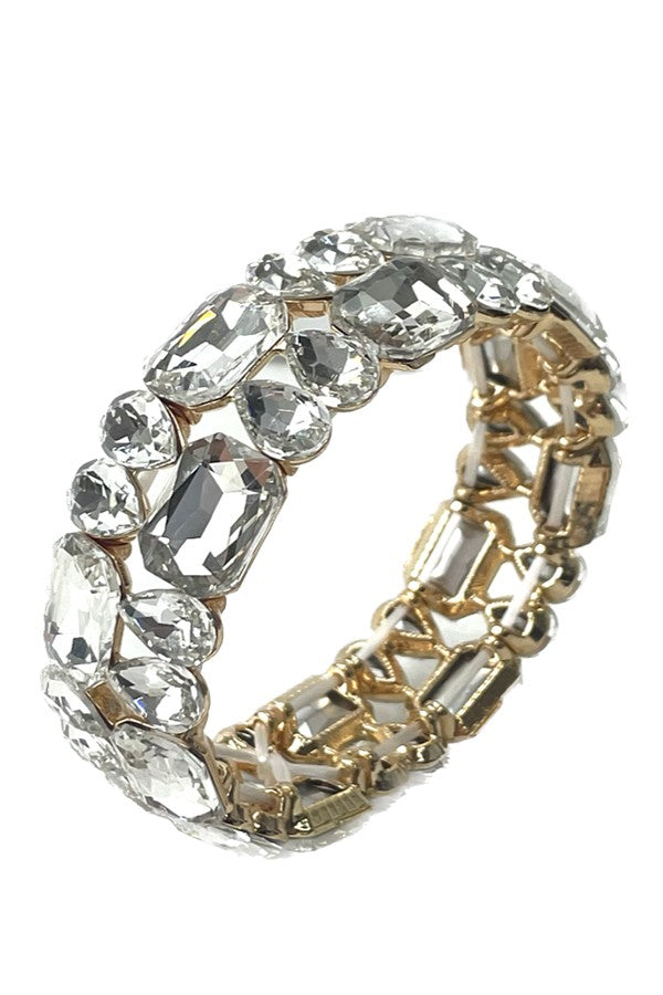 A stylish CRYSTAL Flexible Bracelet featuring sparkling crystals, designed for comfort and elegance.