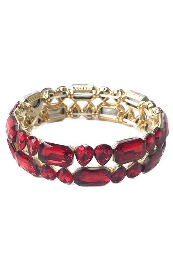 A stylish CRYSTAL Flexible Bracelet featuring sparkling crystals, designed for comfort and elegance.