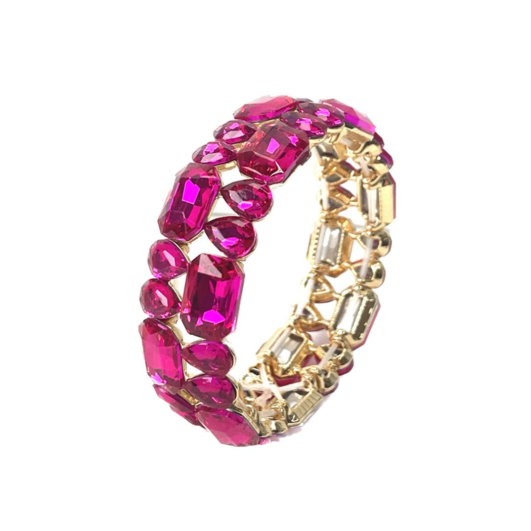 A stylish CRYSTAL Flexible Bracelet featuring sparkling crystals, designed for comfort and elegance.