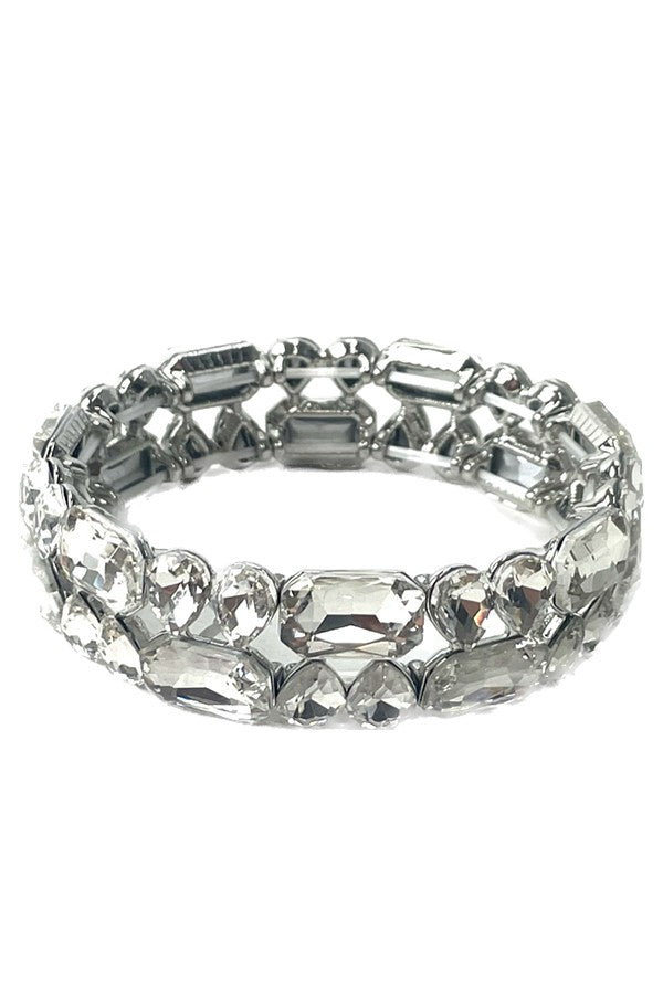 A stylish CRYSTAL Flexible Bracelet featuring sparkling crystals, designed for comfort and elegance.