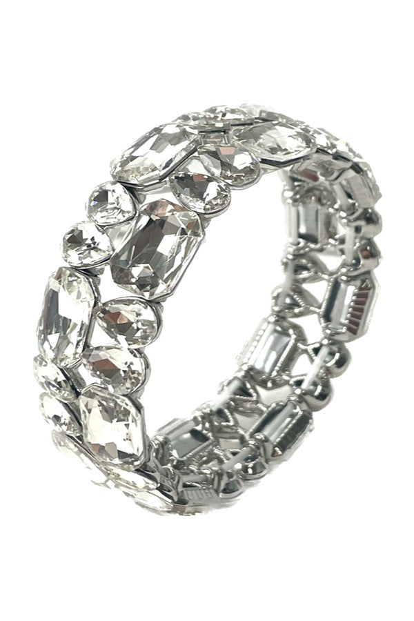 A stylish CRYSTAL Flexible Bracelet featuring sparkling crystals, designed for comfort and elegance.