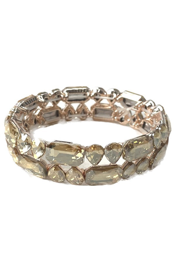 A stylish CRYSTAL Flexible Bracelet featuring sparkling crystals, designed for comfort and elegance.