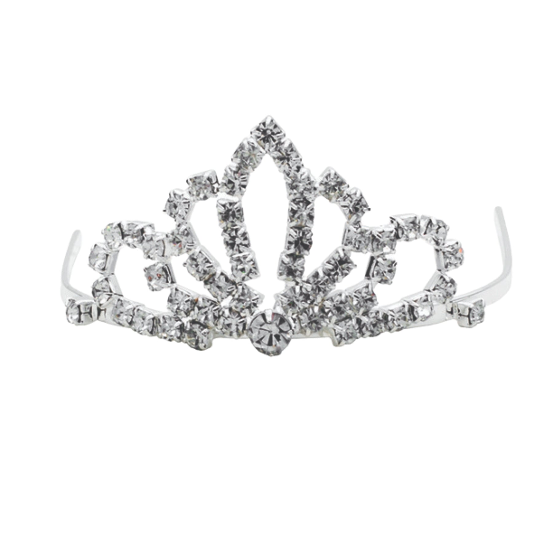 A beautiful Crystal Leaf Crown featuring intricate crystal designs, perfect for special occasions and elegant styling.