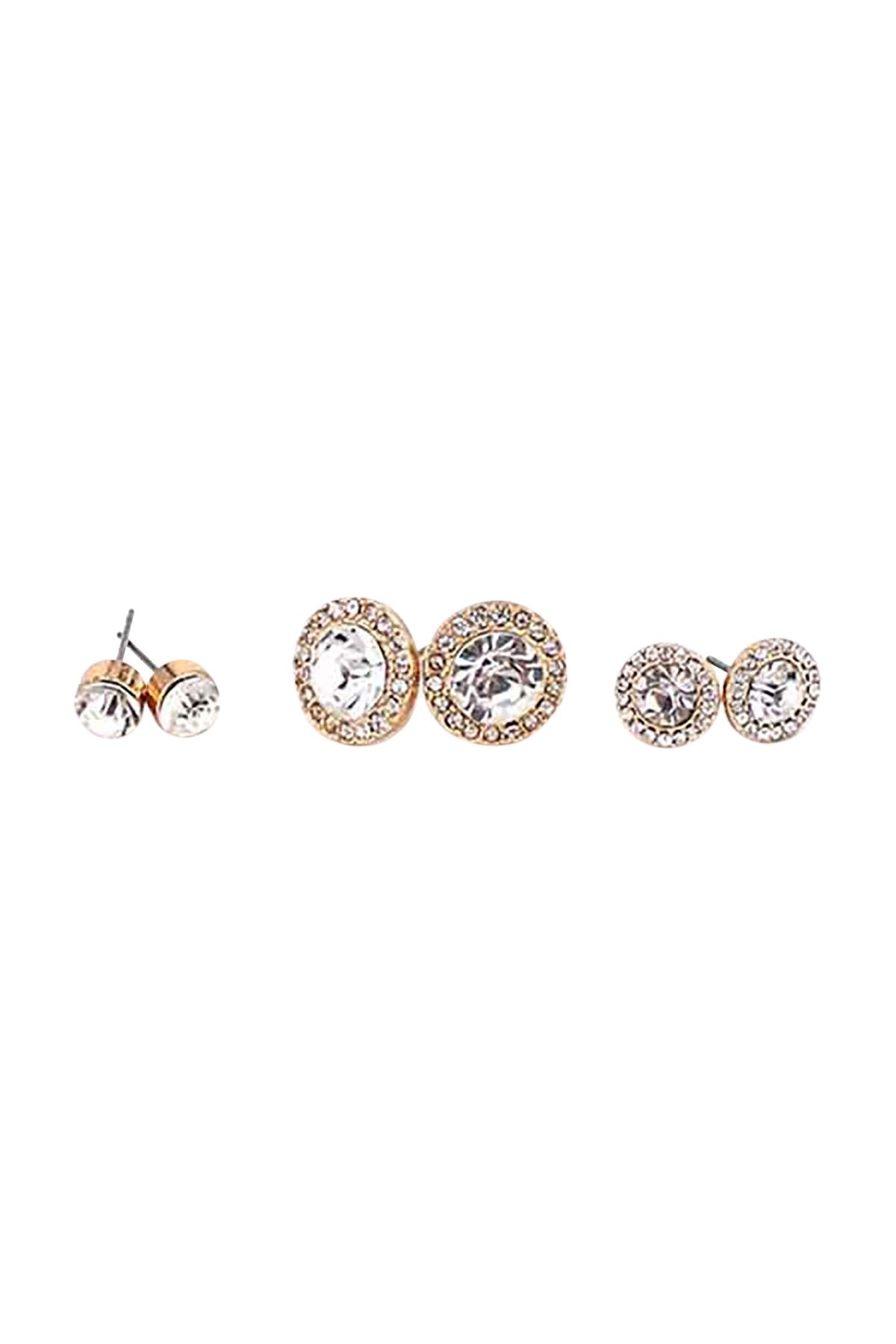 A pair of elegant crystal stud earrings with a 0.5-inch drop, featuring a secure post back closure, perfect for any occasion.