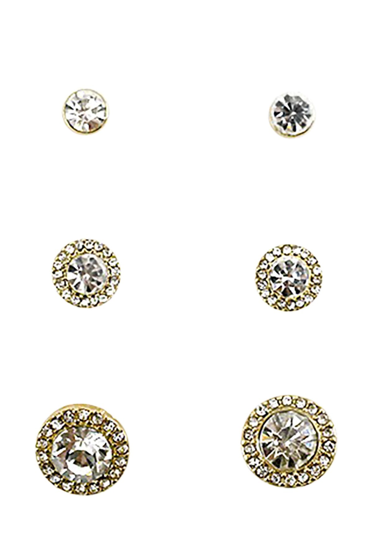 A pair of elegant crystal stud earrings with a 0.5-inch drop, featuring a secure post back closure, perfect for any occasion.