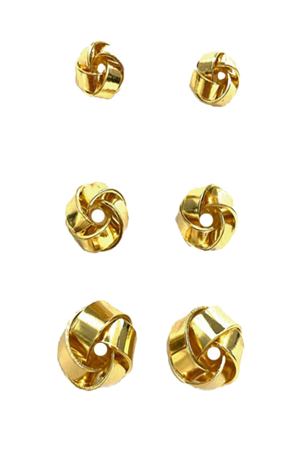 A stylish 3-piece earring set featuring various designs suitable for any outfit.