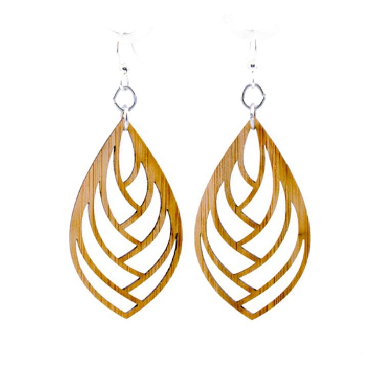 Embraced Bamboo Earrings #985 featuring a natural bamboo design, elegantly shaped in a minimalistic style, perfect for eco-conscious fashion lovers.