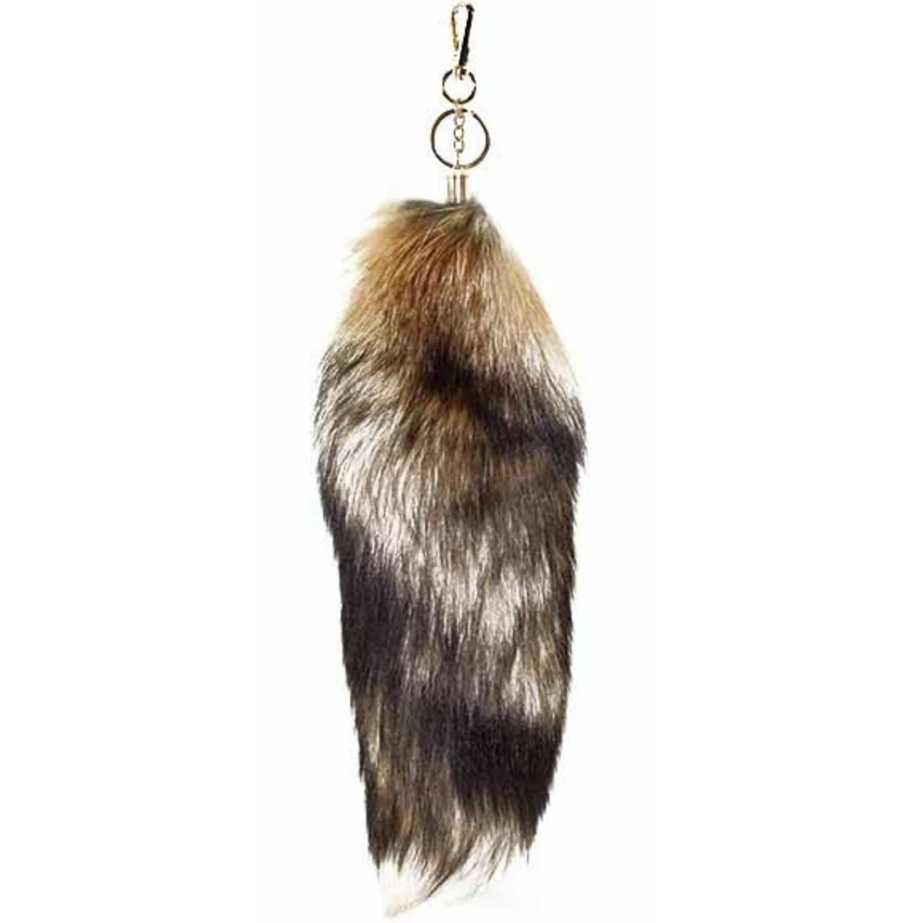 A stylish Fox Tail Fur Key Chain featuring a luxurious fur design and a durable lobster claw clasp, perfect for adding elegance to your accessories.