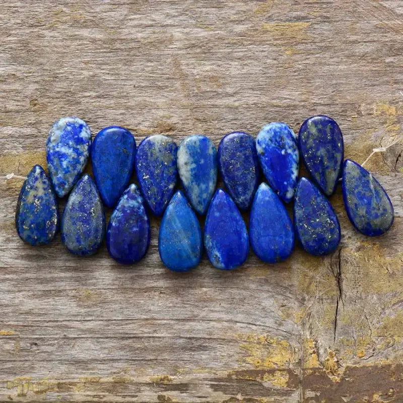 Elegant Lapis Lazuli Teardrop Earrings showcasing deep blue hues and unique drop design, perfect for any occasion.