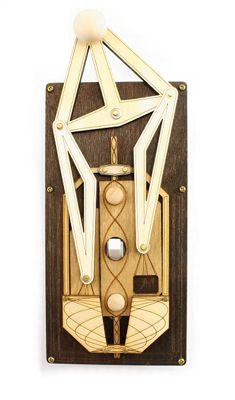 Brown Light Rig Switch Plate 8004D with a functional handle, designed for rustic cabin decor.