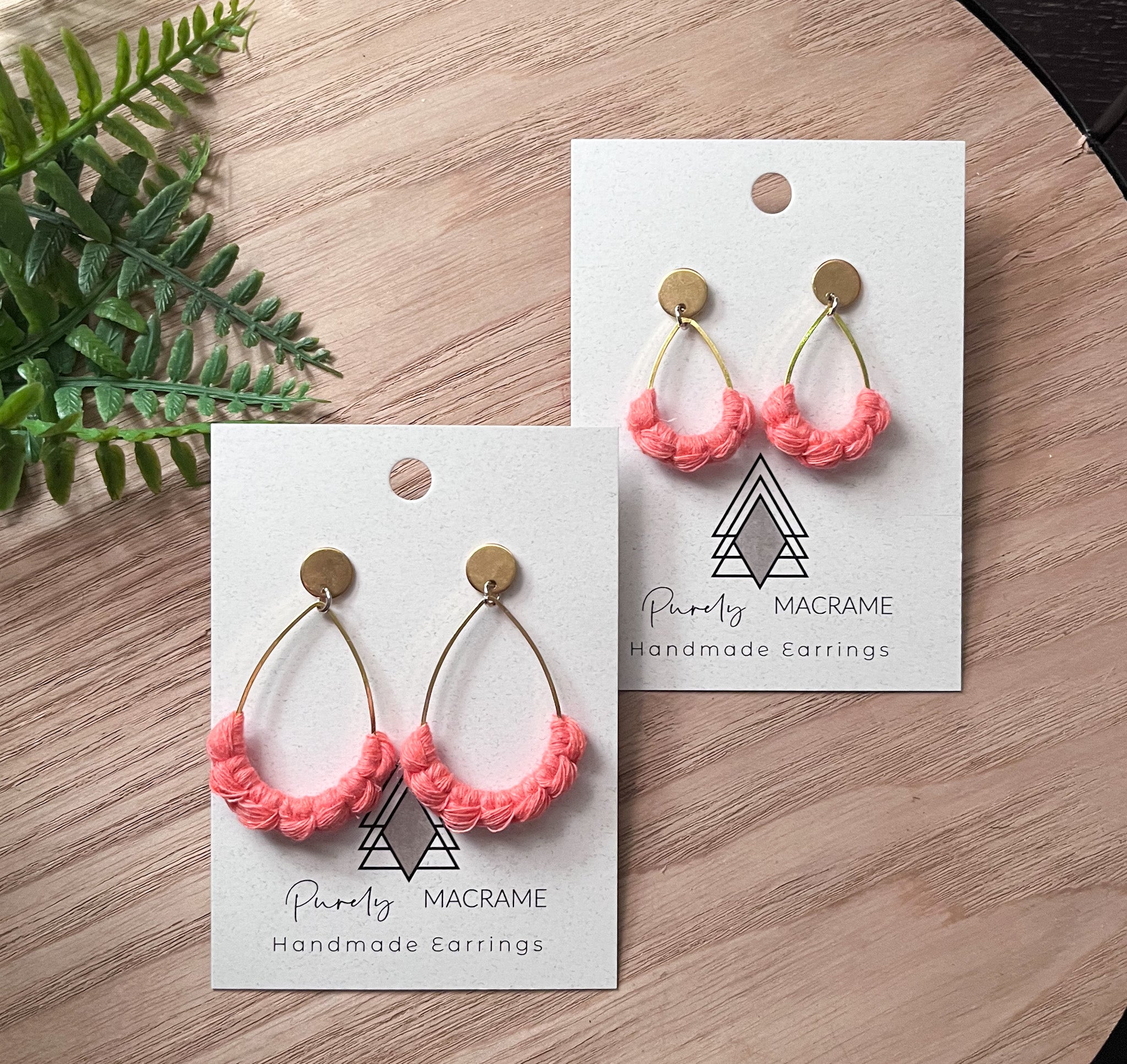 MAMA + ME Corals earrings set featuring matching pairs for mother and daughter in a vibrant coral color, lightweight and stylish.