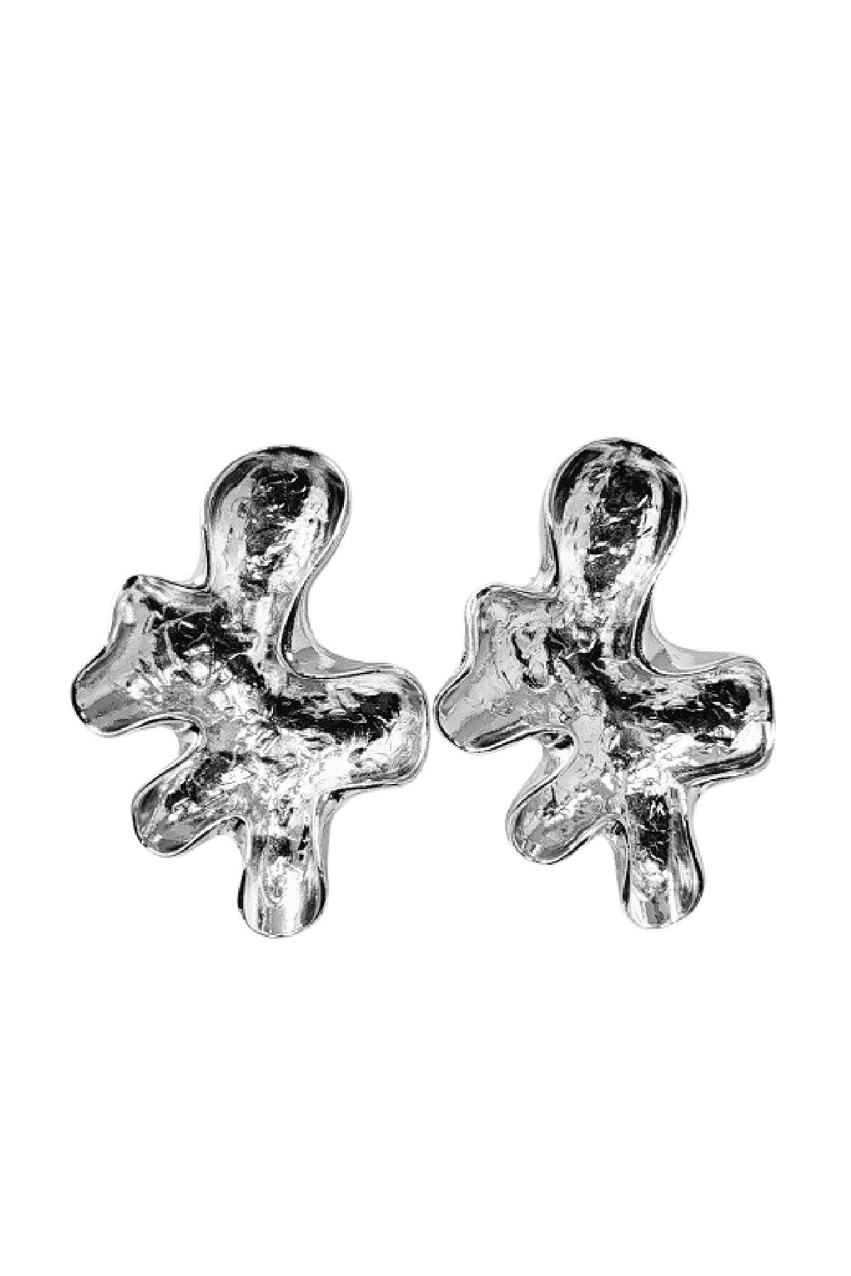 Stylish metal clip-on earrings with a 2.5-inch drop, lead and nickel compliant, perfect for any occasion.