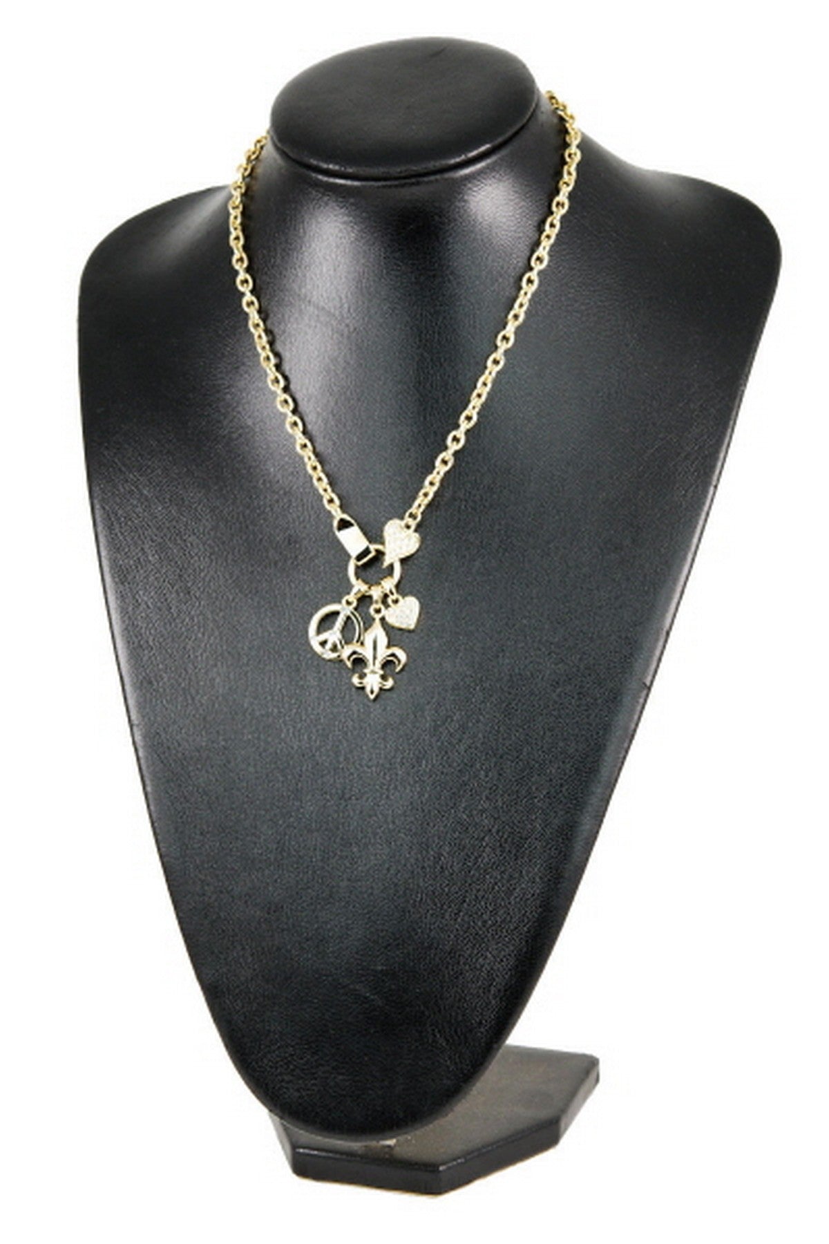 Multi Shape Pendant Necklace featuring various elegant shapes, crafted in Korea, perfect for stylish accessorizing.