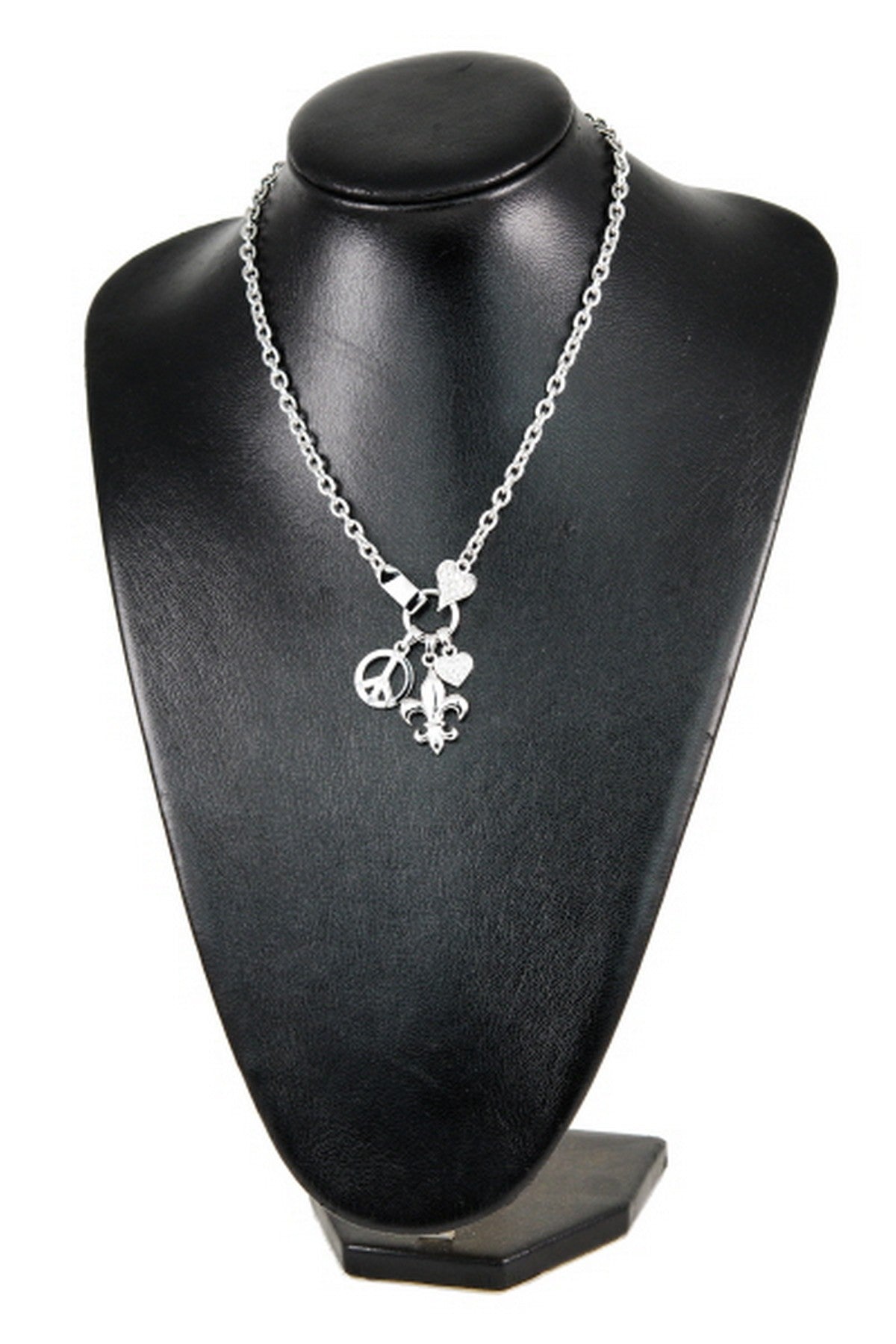 Multi Shape Pendant Necklace featuring various elegant shapes, crafted in Korea, perfect for stylish accessorizing.