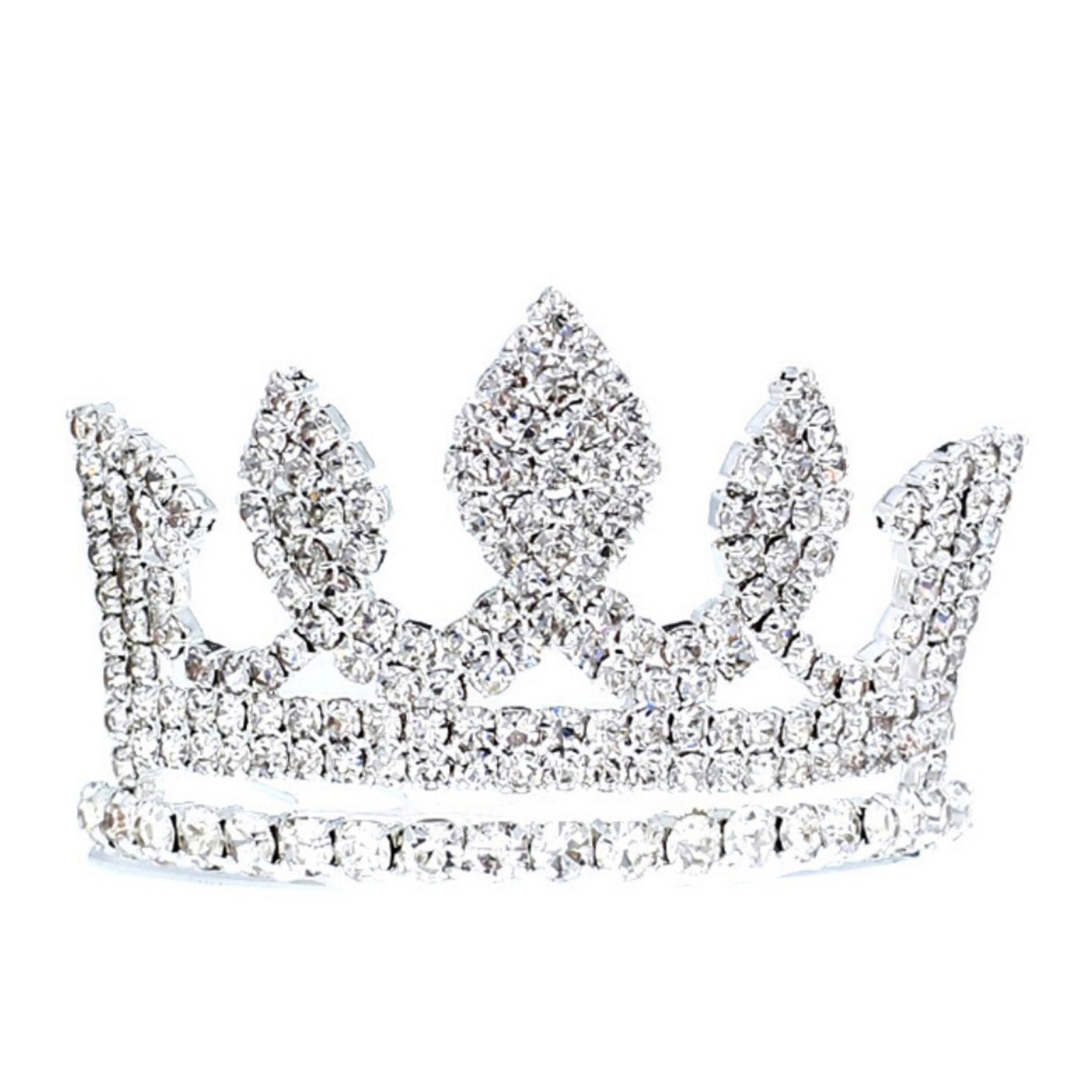 A beautiful Queen Crystal Crown adorned with sparkling crystals, perfect for birthday celebrations and special occasions.