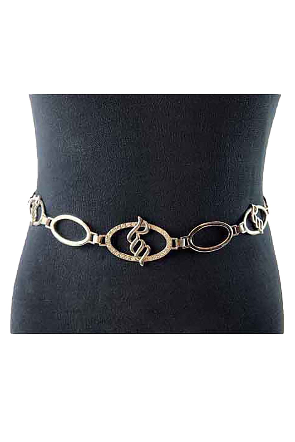 A glamorous rhinestone chain belt featuring sparkling embellishments and a lobster claw clasp, perfect for stylish outfits.