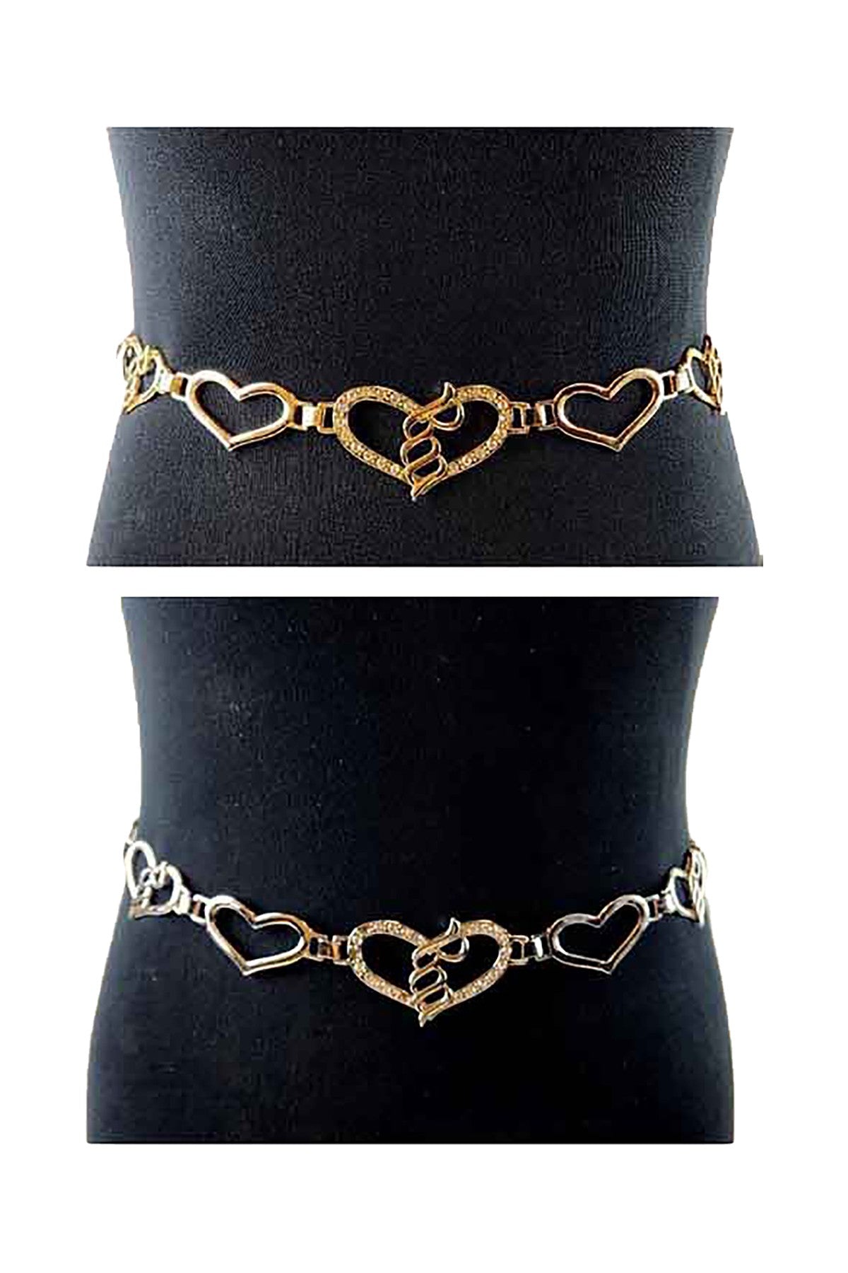 A glamorous rhinestone chain belt featuring a lobster claw clasp and a 20-inch extender, perfect for stylish outfits.