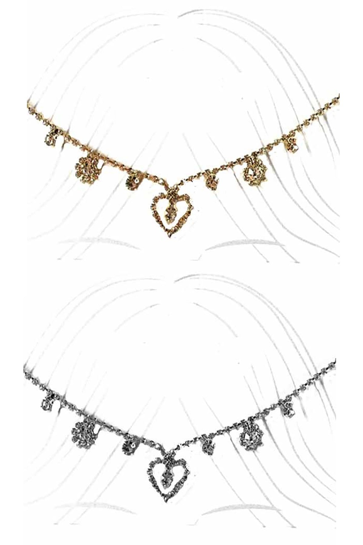 A beautiful rhinestone head chain featuring sparkling embellishments, designed for stylish occasions.