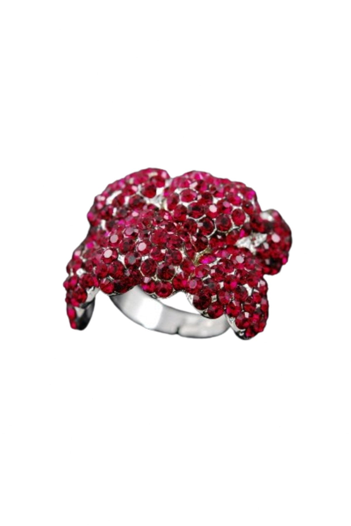 A beautiful studded wrap ring with a double plated finish, showcasing its elegant design and 3/4" width.