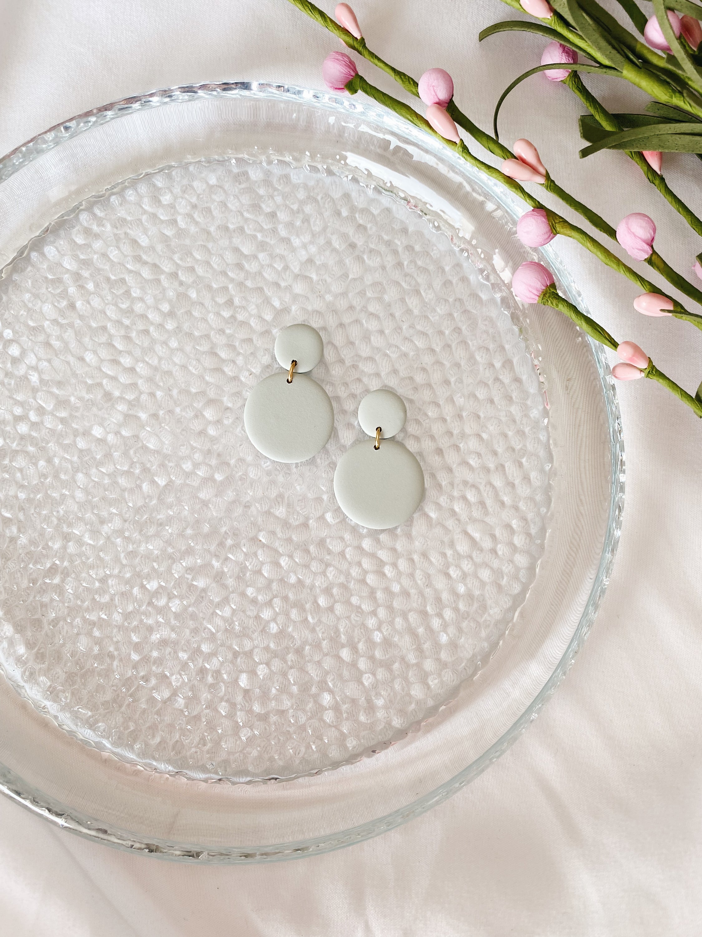 Shelby Spring Fling Palette minimalist statement earrings, handcrafted in Winnipeg, featuring unique designs and hypoallergenic posts.