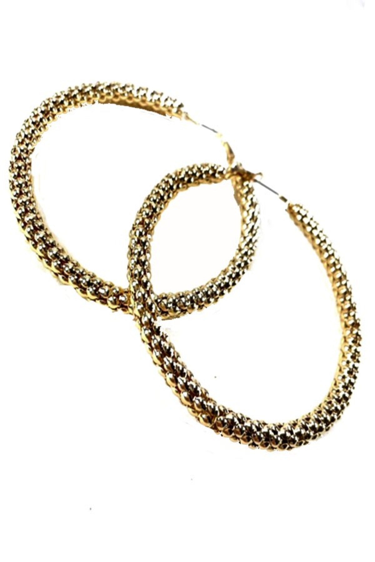 Stylish small snake skin textured hoop earrings with lever back closure.