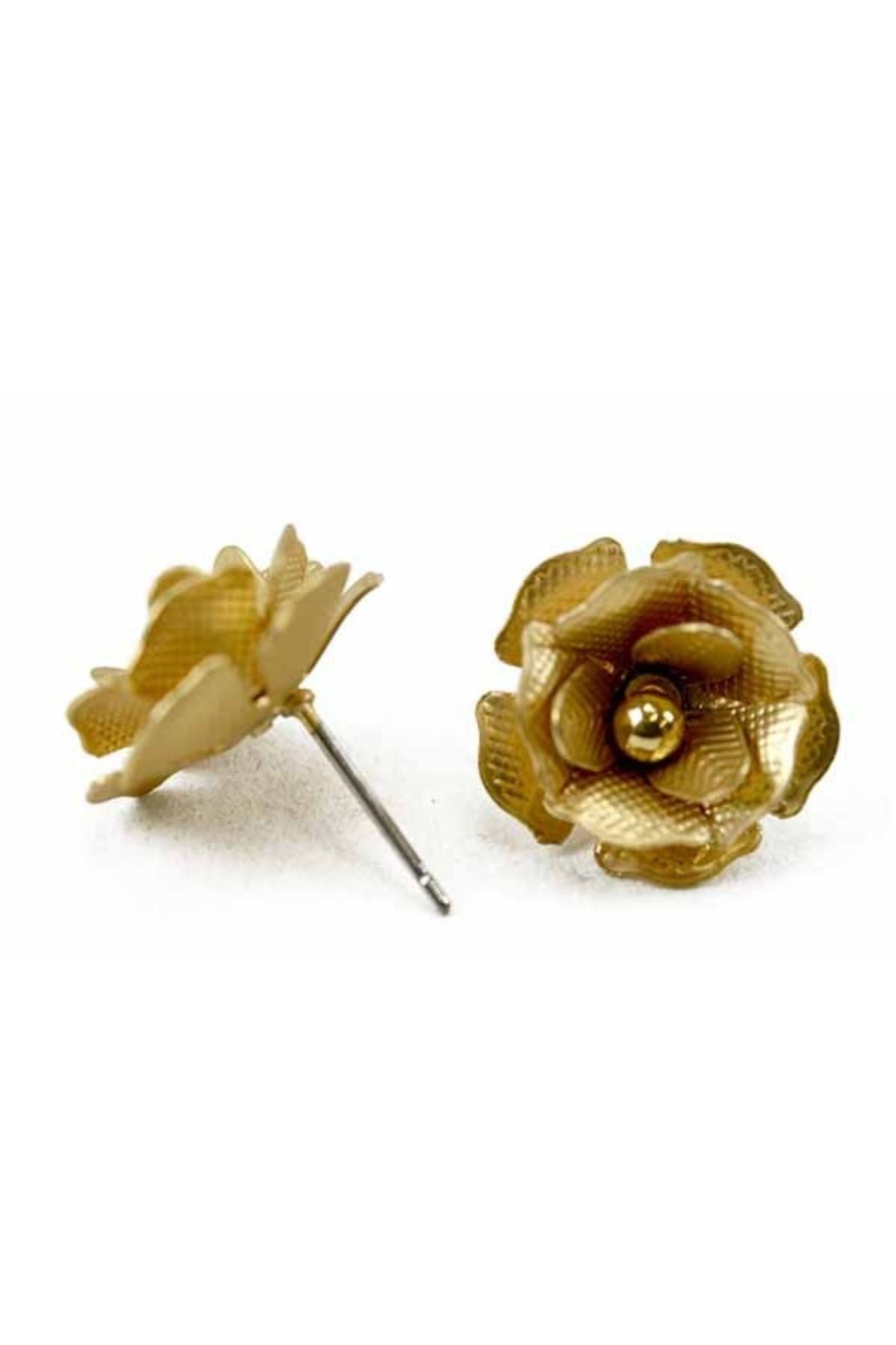 A beautiful set of three flower stud earrings, showcasing intricate designs and a secure post back closure, perfect for any occasion.