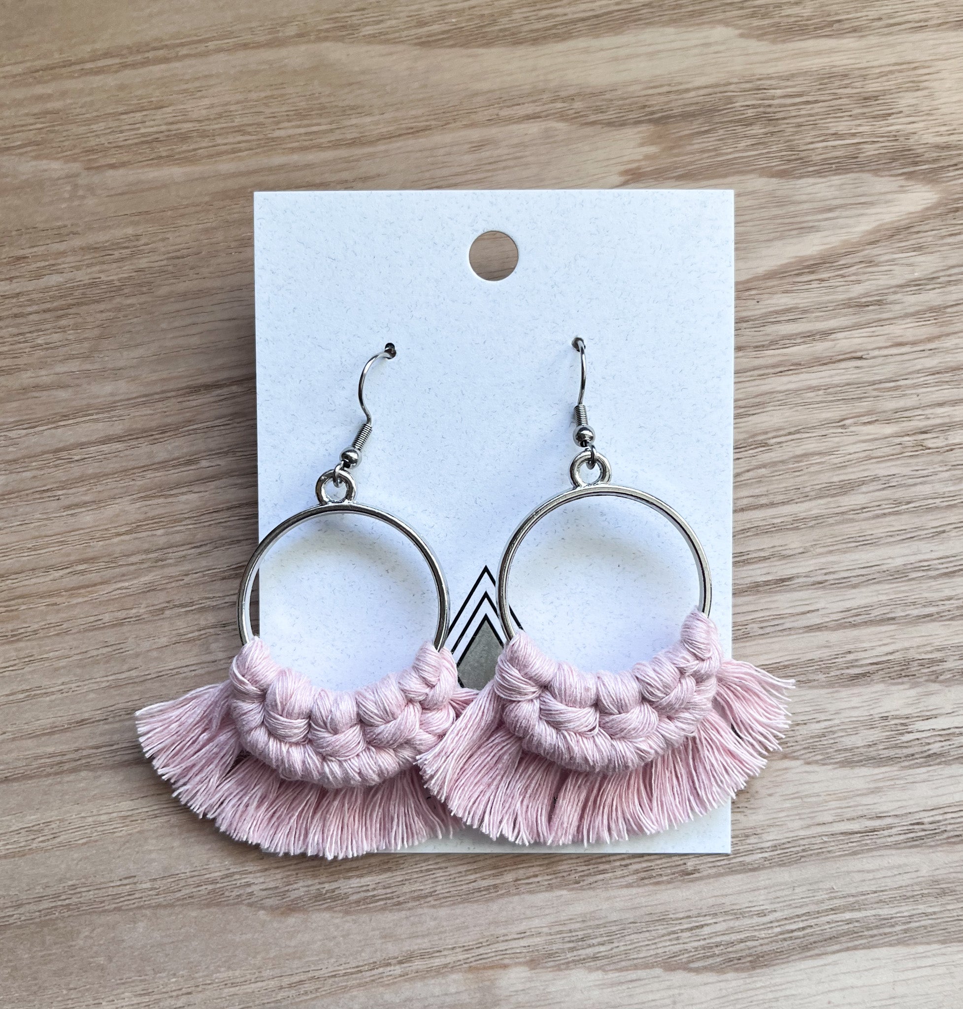 Summer Pink Rounds made from 100% cotton cord, lightweight and stylish accessory for summer.