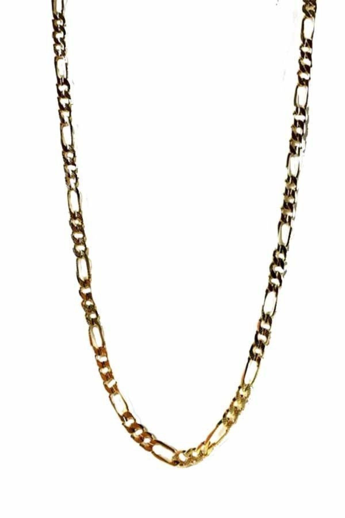 Textured Franco Chain Necklace with double gold plating and lobster claw clasp, measuring 20 inches in length.