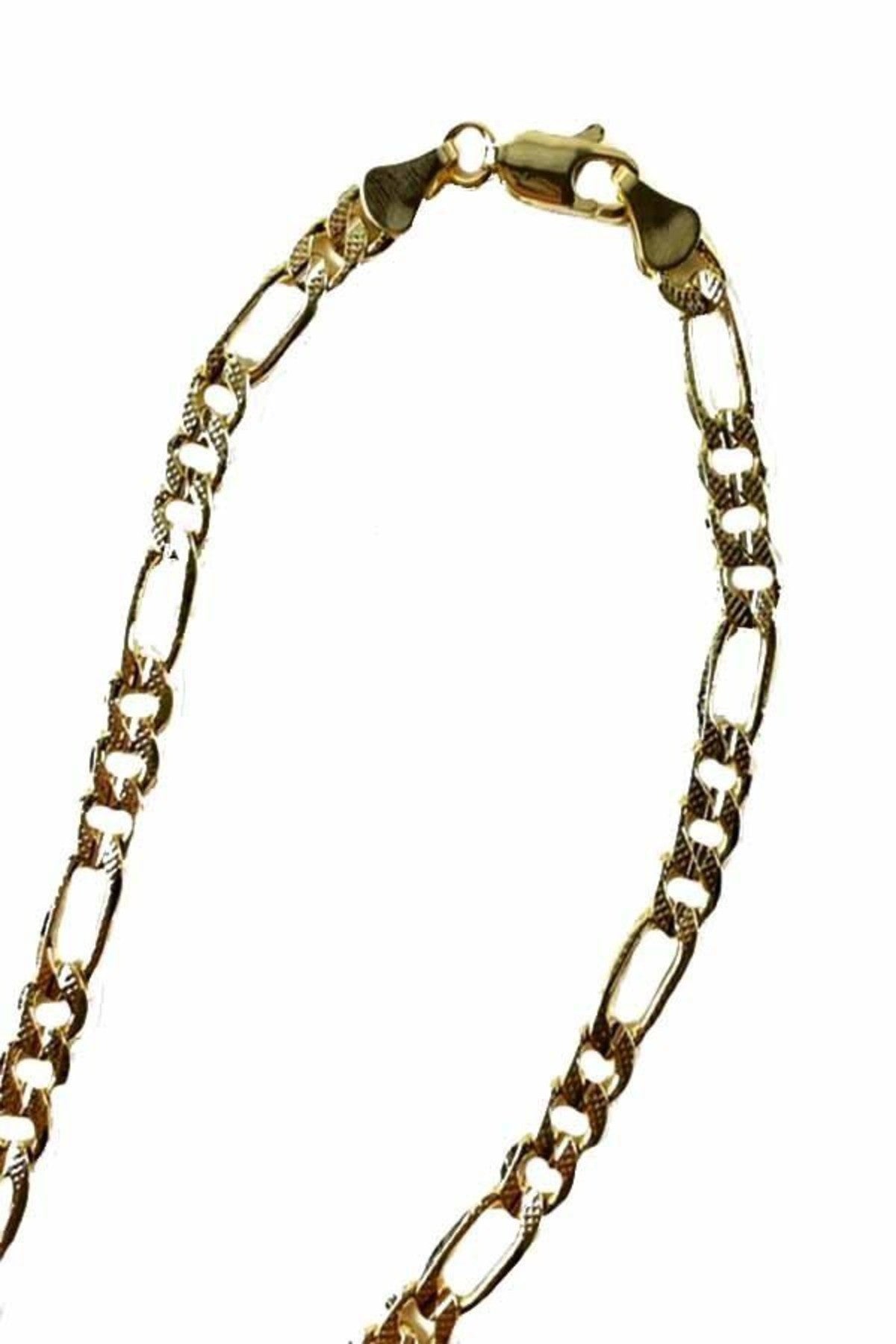 Textured Franco Chain Necklace with double gold plating and lobster claw clasp, measuring 20 inches in length.