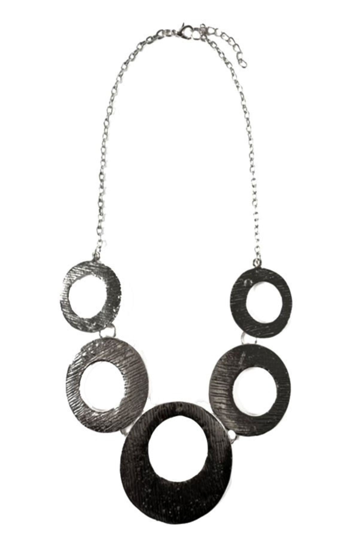 A stylish Textured Link Necklace featuring double plating and a unique textured plate design, secured with a lobster claw clasp.