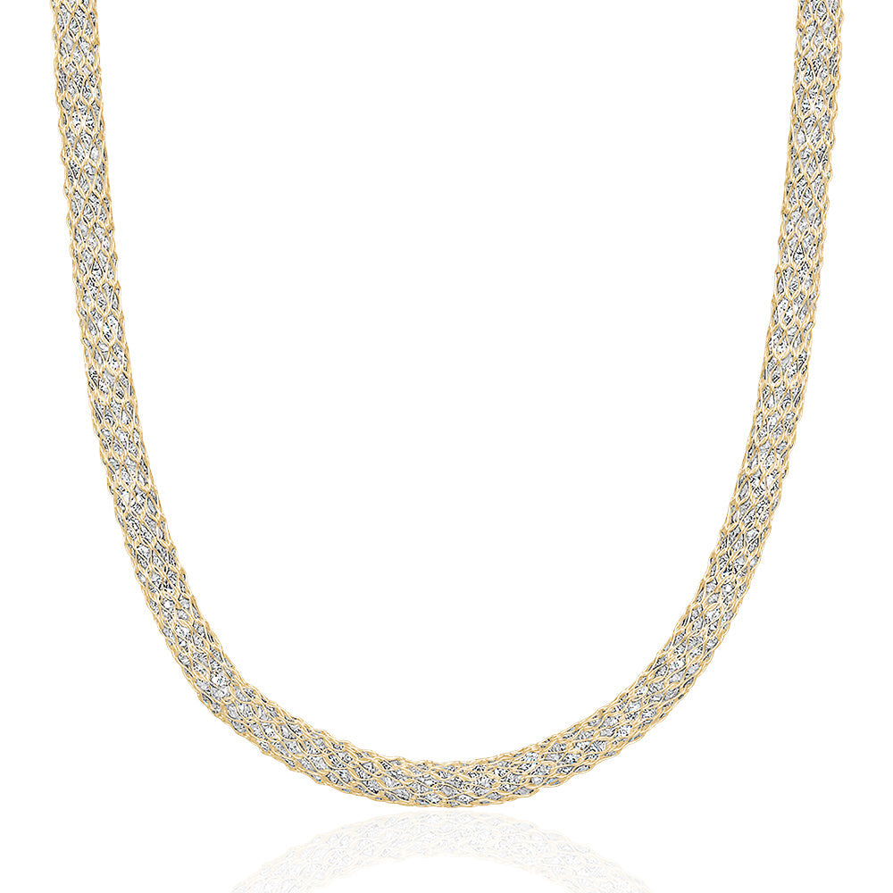 5A Cubic Zirconia Vintage Necklace made of 925 sterling silver and 18k gold plated, featuring a lobster-claw clasp and sparkling cubic zirconia stones.