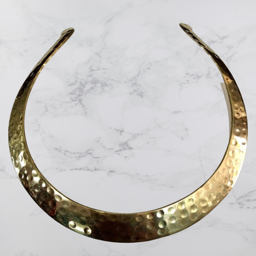 Bohotusk Brass Solid Choker Necklace featuring a multi-wire design, lightweight construction, and tarnish-resistant finish.