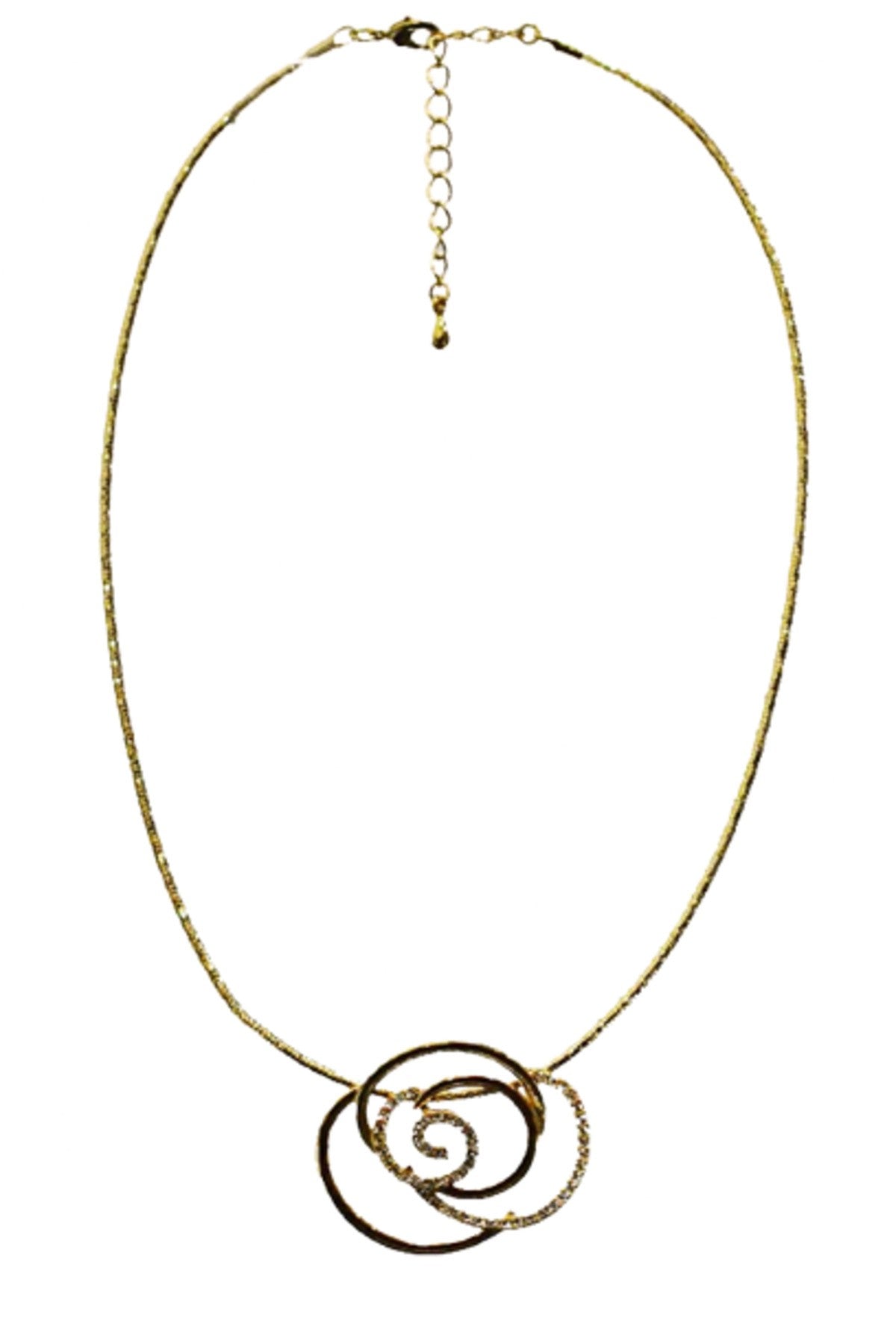 Fashion Rose Crystal Pendant Necklace featuring a stunning rose crystal pendant on a delicate chain, available in two lengths.