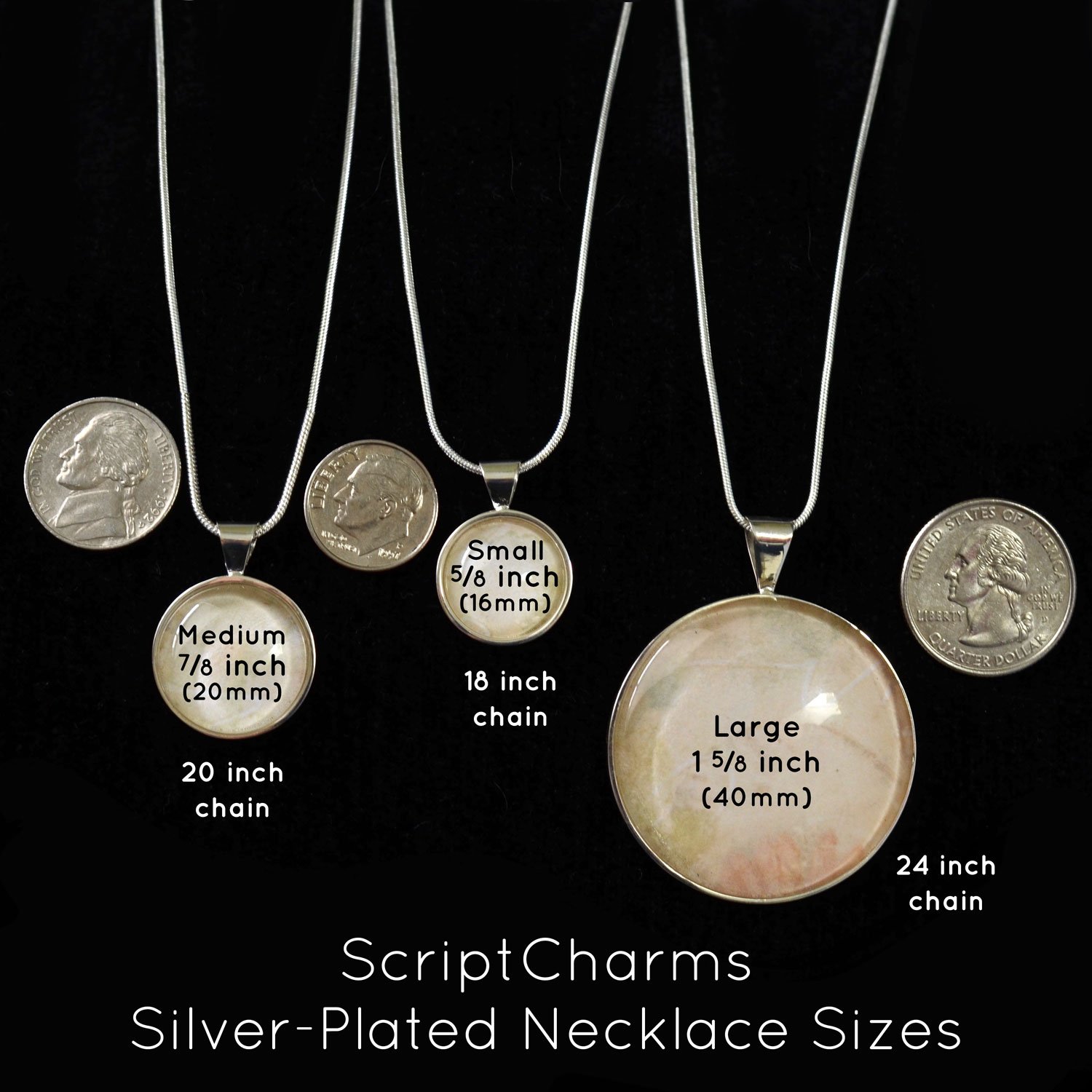 A silver-plated Christian pendant necklace featuring the words 'Not Perfect, Just Forgiven' under a glass cabochon, strung on a 20-inch chain.