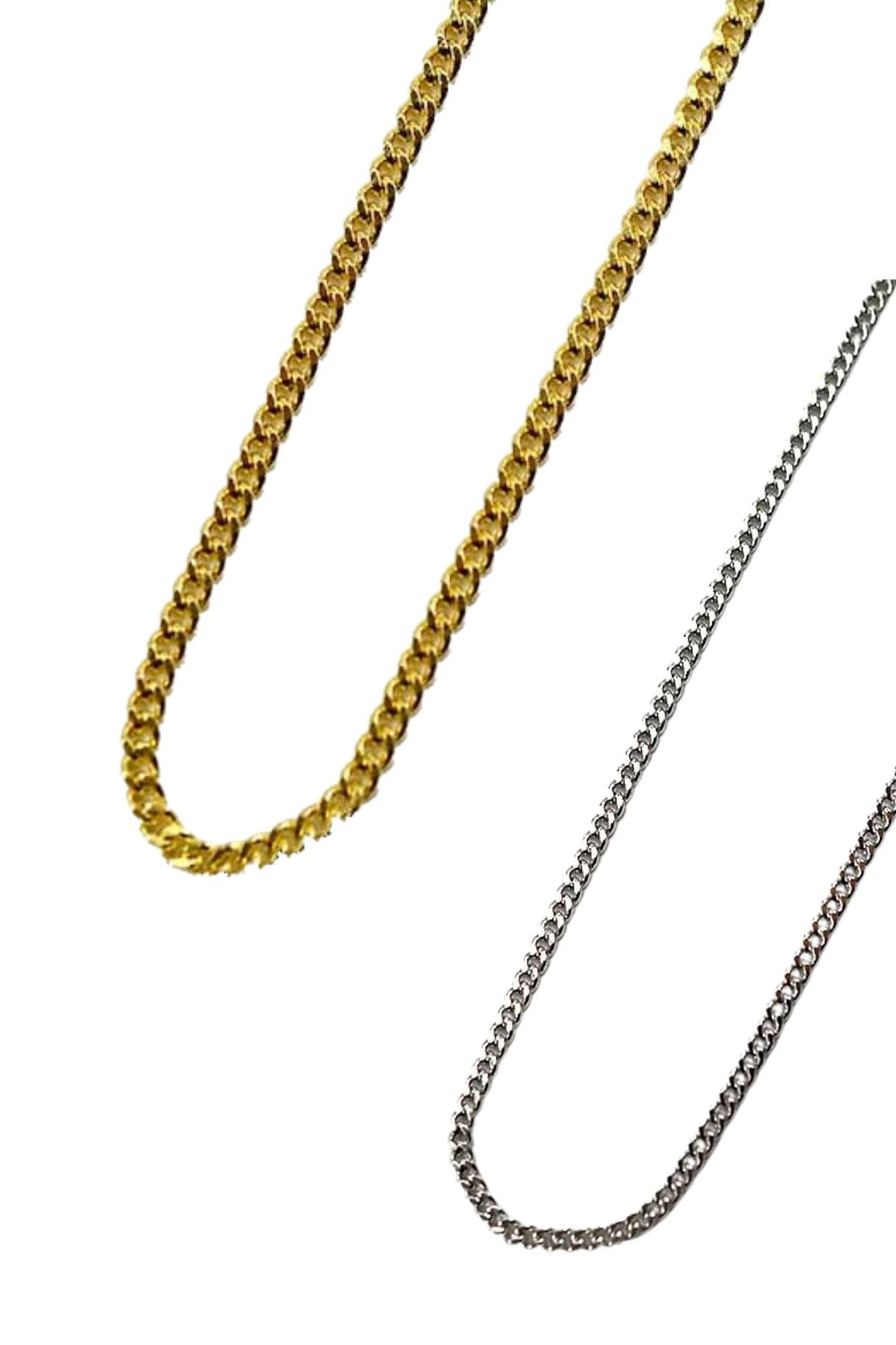 A delicate 24-inch thin chain necklace with a lobster claw clasp, showcasing its elegant design and fine thickness.