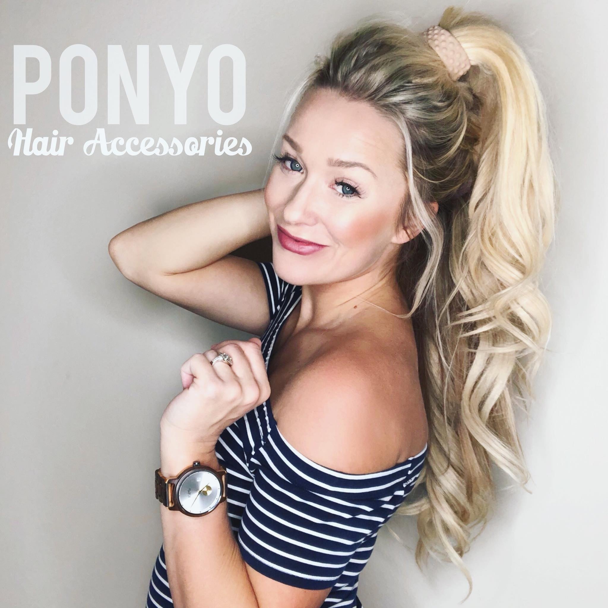 PONY-O Large hair accessory in various colors, designed for secure and non-damaging ponytails.